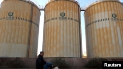 Зернові сховища Китаю, поблизу порту Тяньцзінь. Фото зроблено 12 грудня 2019 р. REUTERS/Yilei Sun