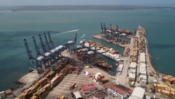 巴拿馬運河的克里斯托瓦爾港。 (2025年2月4日)