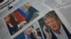 ARCHIVO - Periódicos diarios con portadas dedicadas a la reciente llamada telefónica entre el presidente ruso Vladimir Putin y el presidente estadounidense Donald Trump se exhiben en un quiosco en una calle de Moscú, Rusia, el 13 de febrero de 2025