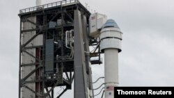 The Atlas V rocket carrying Boeing's CST-100 Starliner capsule is seen in Cape Canaveral, Aug 4, 2021.