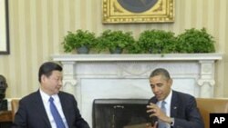 美國總統奧巴馬星期二在白宮會晤中國國家副主席習近平