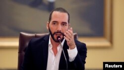 El presidente de El Salvador, Nayib Bukele, dijo el lunes 15 de julio de 2019 que su país está trabajando para reducir la migración irregular y combatir la delincuencia y el narcotráfico.