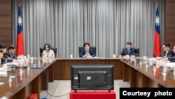 台湾总统赖清德星期四（2025年3月13日）召开国安高层会议，警告中共对台湾五大国安、统战威胁。(照片来源：台湾总统府)