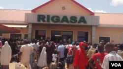 Fasinja a tashar jirgin kasa da ke Rigasa a Kaduna