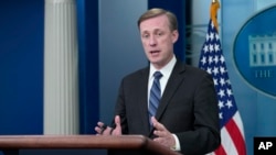 El asesor de seguridad nacional de la Casa Blanca, Jake Sullivan, durante una sesión informativa en la Casa Blanca, en Washington, el 15 de septiembre de 2023.