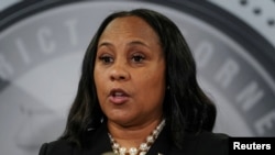 Glavna tužiteljka okruga Fulton Fani Vilis na konferenciji za novinare u Atlanti, Džordžiji (Foto: REUTERS/Elijah Nouvelage)