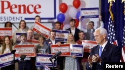 El exvicepresidente de los EE. UU. Mike Pence anuncia públicamente su campaña para la nominación presidencial republicana de los EEUU en 2024 en Ankeny, Iowa, EEUU el 7 de junio de 2023