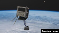 This illustrated image depicts the WISA Woodsat experimental satellite, which is expected to be launched into orbit later this year. (Photo Courtesy: Arctic Astronautics)