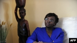 Victoire Ingabire Umuhoza akiwa nyumbani kwake Aprili 07, 2010, Kigali, Rwanda.