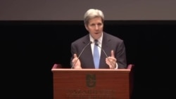 Secretary Kerry speaking at Nazarbayev University, Astana