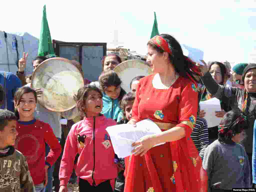 Jinên Efrînê di Çalakiya 8ê Adarê da