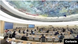 Imagen del Consejo de Derechos Humanos de la ONU en Ginebra, Suiza.