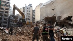 Consequências de um ataque israelita em Beirute