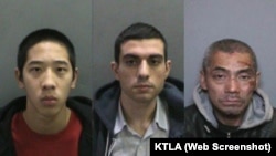LA police du comté d'Orange a publié ses photos de Jonathan Tieu, Hossein Nayeri et Bac Duong, 23 janvier 2016