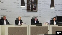 Le procès d'Eshetu Alemu à la Haye, le 8 novembre 2017.