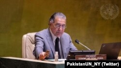 فائل فوٹو : اقوام متحدہ میں پاکستان کے سفیر منیر اکرم 