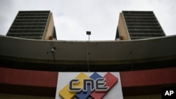 La sede del Consejo Nacional Electoral en Caracas, Venezuela. Junio 15, 2020. [Foto: AP]