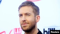 DJ Calvin Harris at a music awards ceremony last year in Las Vegas, Nevada.