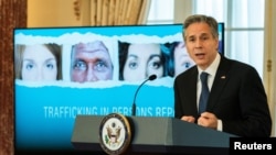 Blinken releases annual report on human trafficking