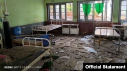 TNLA က ထုတ်ပြန်တဲ့ ကျောက်မဲ ဆေးရုံ အပျက်အစီး မြင်ကွင်း။ ဓာတ်ပုံ - PSLF/ TNLA/ Telegram။ ဇန်နဝါရီ ၂၅၊ ၂၀၂၅ ခုနှစ်။