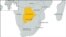 ផែនទី​ប្រទេស​បុតស្វាណា (Botswana - ពណ៌​លឿង) ដែល​ស្ថិត​នៅ​ភាគ​ខាង​ត្បូង​នៃ​ទ្វីប​អាហ្វ្រិក​។