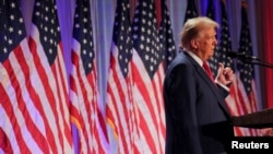 ተመራጩ የዩናይትድ ስቴትስ ፕሬዝደንት ዶናልድ ትረምፕ 