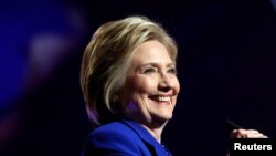Hillary Clinton wadda ta lashe zaben fidda gwani na jam'iyyar Democrat