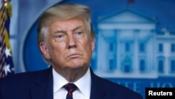 Predsednik Donald Tramp na konferenciji za novinare u Beloj kući