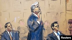 Rais wa zamani wa Marekani Donald Trump akikabiliwa na mashtaka kadhaa katika mahakama ya serikali kuu mjini Washington.