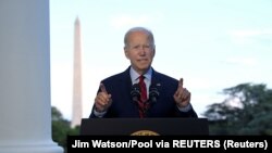 Američki predsednik Džozef Bajden tokom obraćanja (Foto: Jim Watson/Pool via REUTERS)