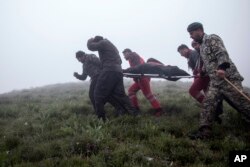 Vertolyot halokati joyi, Varzag'an, Eron, 20-may, 2024