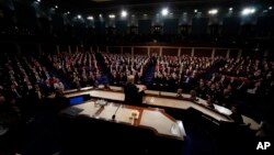 Predsednik SAD Donald Tramp govori o stanju nacije u Kongresu, 30. januar 2018.