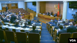 黑山议会会议现场。（2021年6月16日）