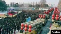 Північнокорейська зброя під час параду у Пхеньяні, 1 січня 2023. Фото: North Korea's Korean Central News Agency (KCNA).