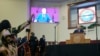 Presiden AS Joe Biden berpidato selama kebaktian di gereja "Royal Missionary Baptist" di kota North Charleston, South Carolina, Minggu 19 Januari 2025.