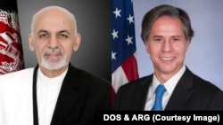 د امریکا د بهرنیو چارو وزرات وايي ښاغلي بلینکن نن جمعه له ښاغلي غني سره غږېدلی 