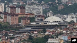 La sede del Servicio Nacional de Inteligencia de Venezuela (SEBIN), conocida como El Helicoide, en Caracas, Venezuela, el sábado 27 de julio de 2024.