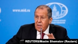 Ruski ministar spoljnih poslova Sergej Lavrov na godišnjoj konferenciji za novinare