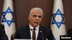  یائیر لاپید، نخست‌وزیر اسرائیل.