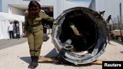 Eronning O'lik dengizdan topilgan raketa qismi, deydi Isroil zobitlari 