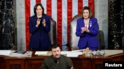 Volodimir Zelenski tokom obraćanja u Kongresu u sredu naveče