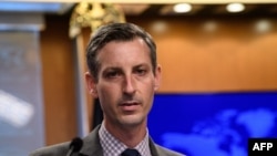 Msemaji wa wizara ya mambo ya nje ya Marekani Ned Price amesema akizungumza na waandishi wa habari. NICHOLAS KAMM / POOL / AFP